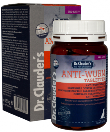 Dr. Clauder’s Anti-Wurm Tabletten Para Perros - 185g Para perro
